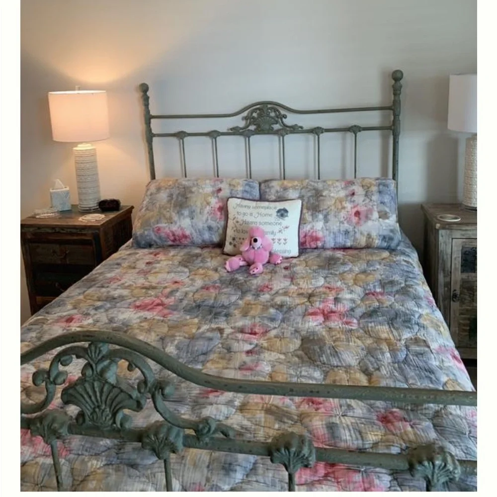 Anthropologie Clarabelle Gauze Quilt Queen NEW Plus 1 Standard Sham NWT